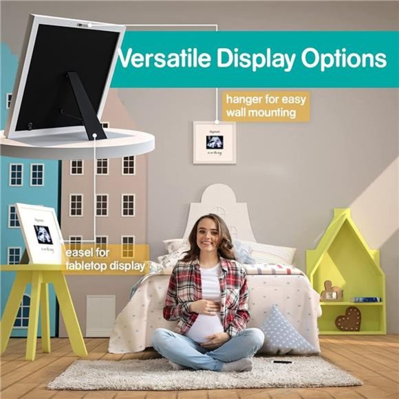 Baby Sonogram Keepsake Picture Frame, Deluxe Ultrasound Frame- Large 10”x10” - Picture 3 of 6